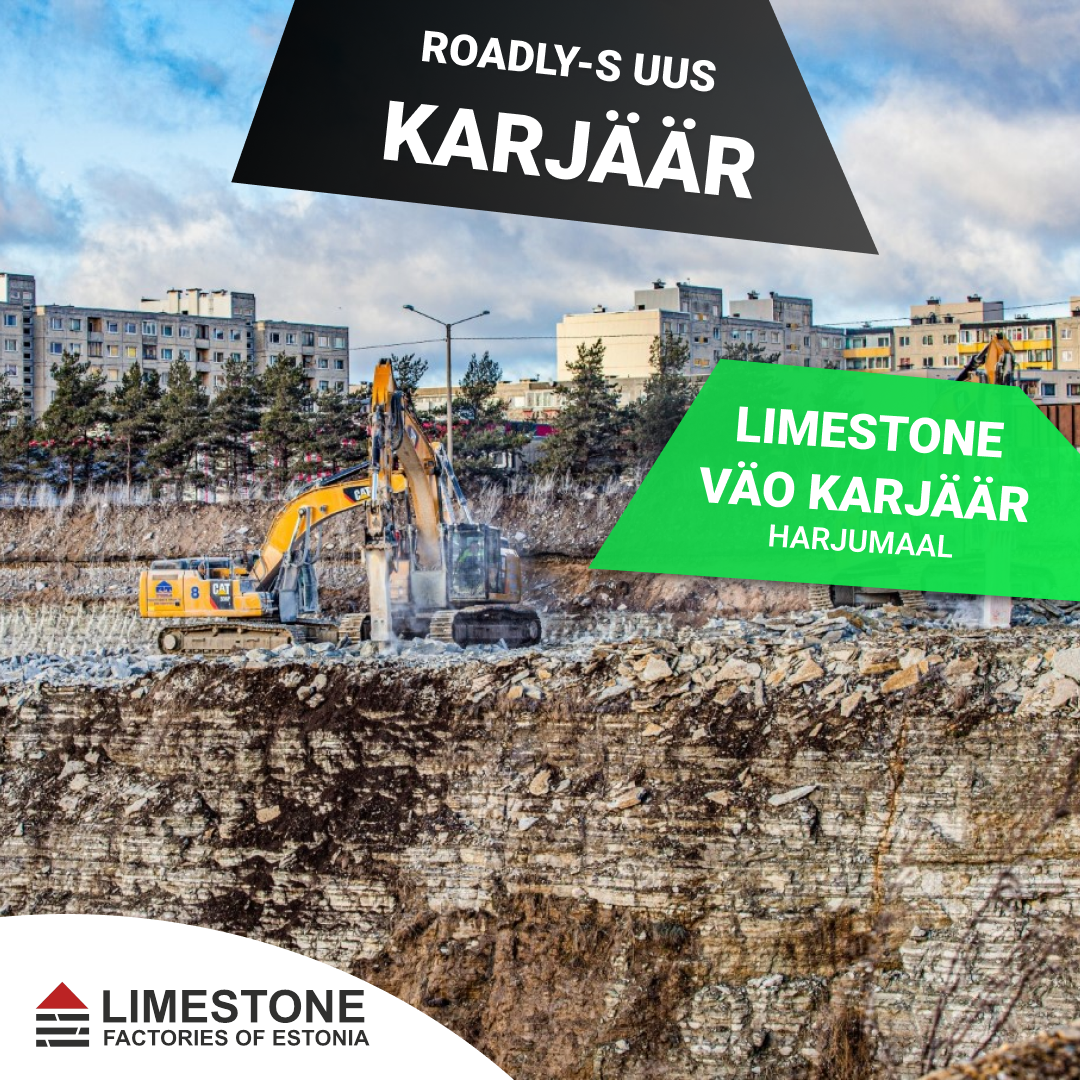 Roadly tellimiskeskkonnaga liitus Limestone factories of Estonia OÜ Väo karjäär! Karjäär on nüüd avatud tellimustele ... Loe edasi
The post Tere tulemast Limest